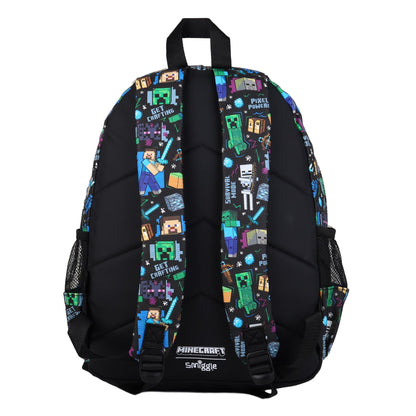Smiggle Classic Kids School Backpack 16 Inch –MINECRAFT BLACK