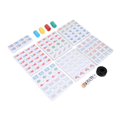Mah Jong Classic Board Game Set – 152 Tiles with Jokers, Dice, Wind Indicator & Score Chips