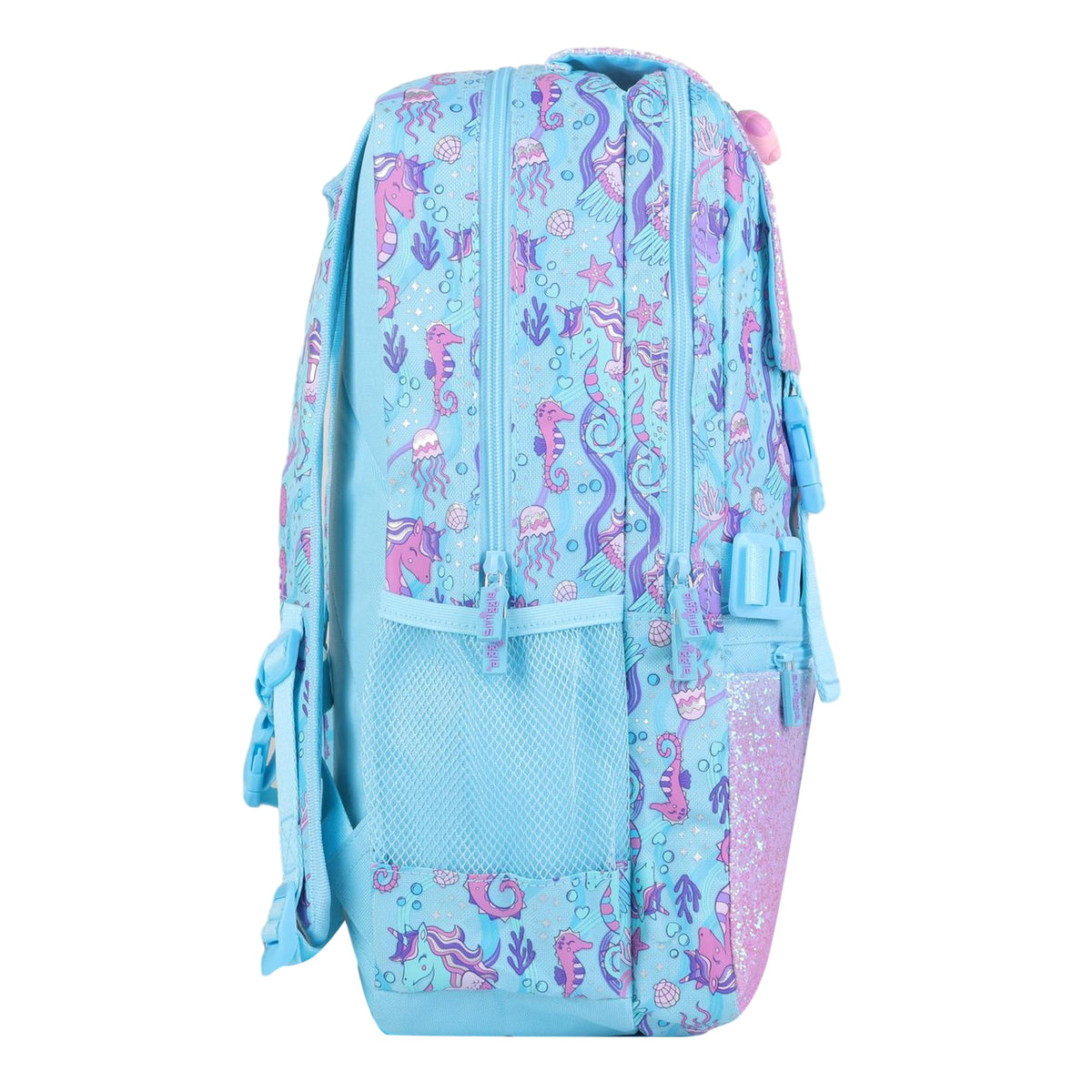Smiggle Big Size Foldover Backpack for Kids - SEAHORSE