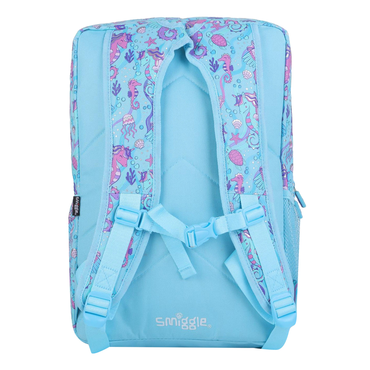 Smiggle Big Size Foldover Backpack for Kids - SEAHORSE