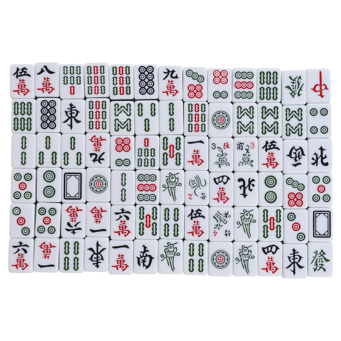 Traditional Mahjong Set – Wooden Foldable Mini Table Case | Luxury Edition Complete Game with Tiles, Dice & Pushers