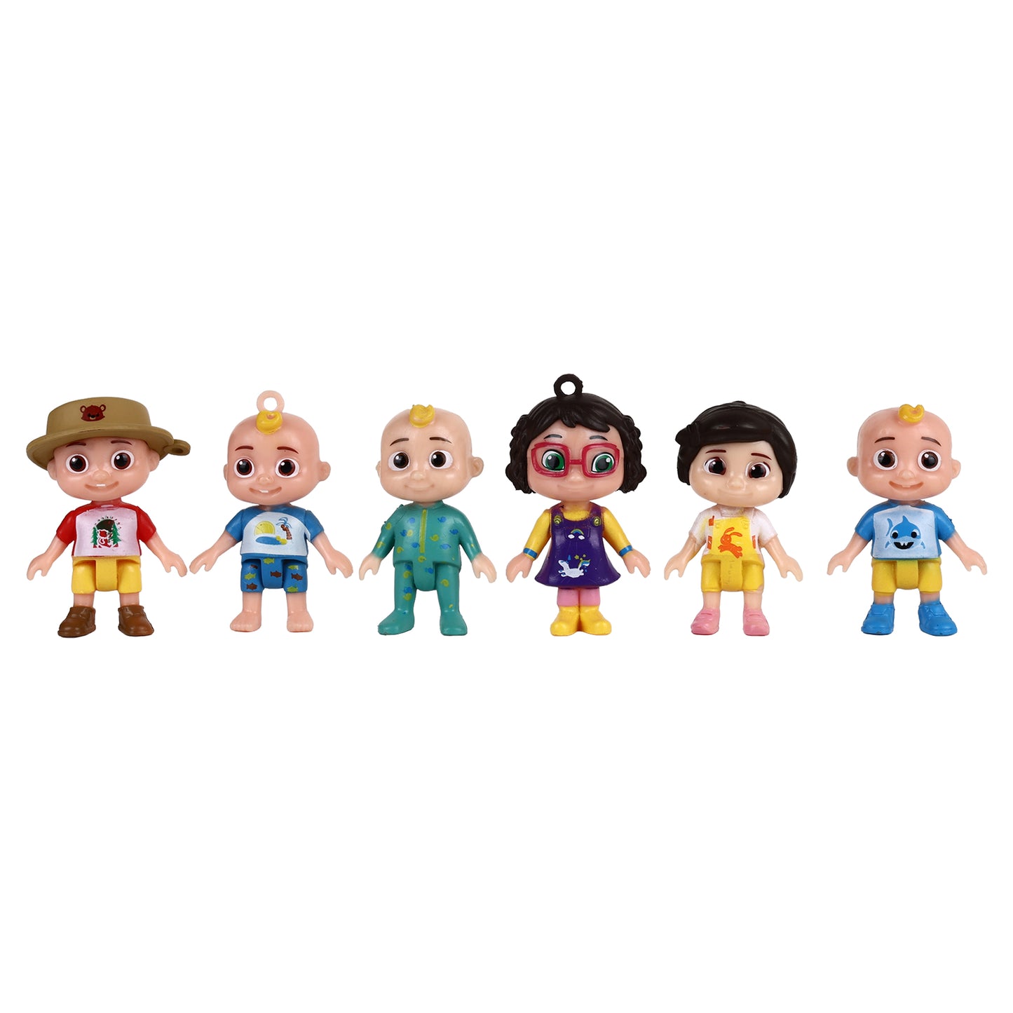Cocomelon 18-Piece Mini Collectible Figure Set | JJ, Family, Friends, Animal & Alphabet Character Toys for Kids