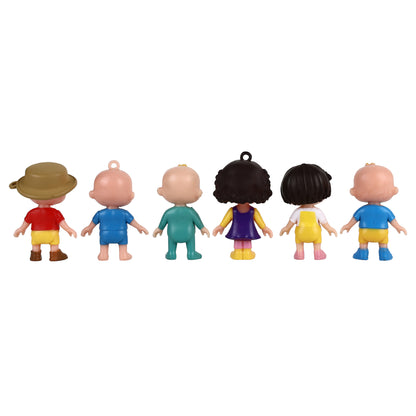 Cocomelon 18-Piece Mini Collectible Figure Set | JJ, Family, Friends, Animal & Alphabet Character Toys for Kids