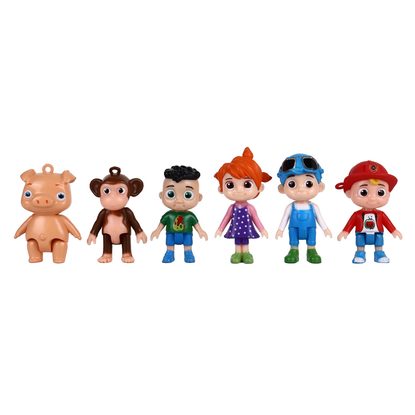 Cocomelon 18-Piece Mini Collectible Figure Set | JJ, Family, Friends, Animal & Alphabet Character Toys for Kids