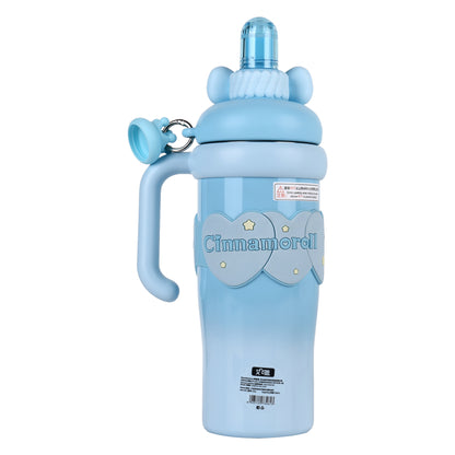 Cinnamoroll Stainless Steel Tumbler with Straw, 960ml Insulated Water Bottle with Handle