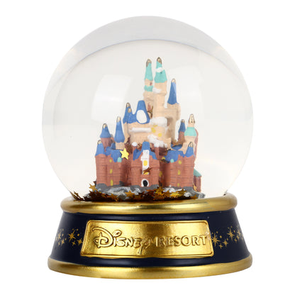 Disney Castle Snow Globe with Golden Star Confetti