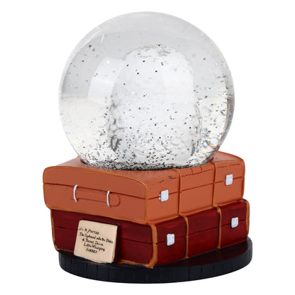 Harry Potter Hedwig Snow Globe – Hogwarts Owl with Suitcase Travel Trunk Base