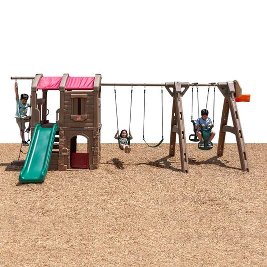 Step2 Naturally Playful Adventure Lodge Play Center with Glider