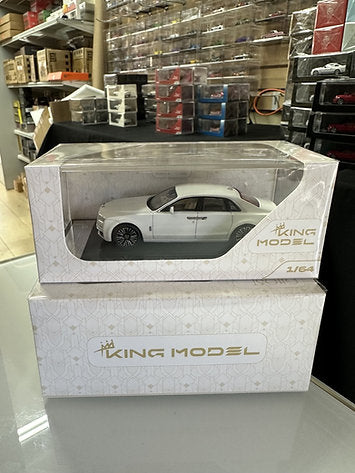 King Model Rolls-Royce Ghost Series II White 1:64 Diecast Model Car
