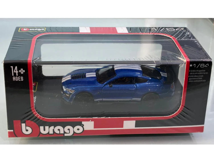 1:64 Bburago 2020 Shelby Mustang GT500 blue