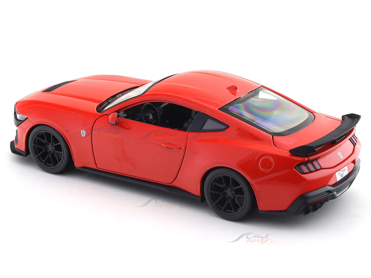 Bburago 2024 Ford Mustang Dark Horse Red 1:24 Diecast Model Car