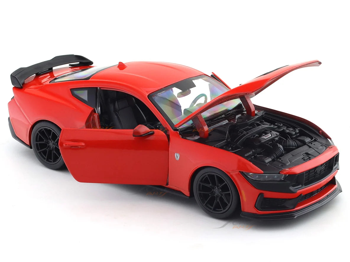 Bburago 2024 Ford Mustang Dark Horse Red 1:24 Diecast Model Car
