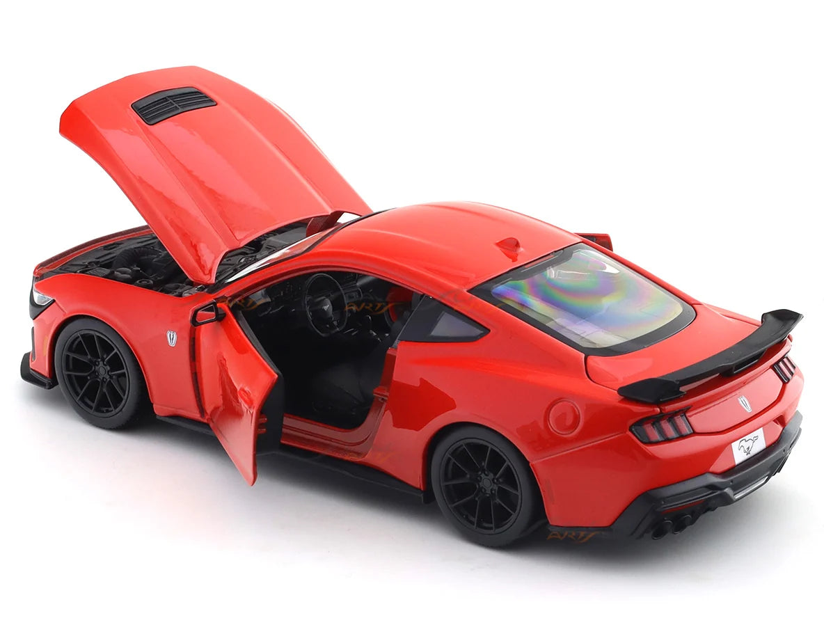Bburago 2024 Ford Mustang Dark Horse Red 1:24 Diecast Model Car