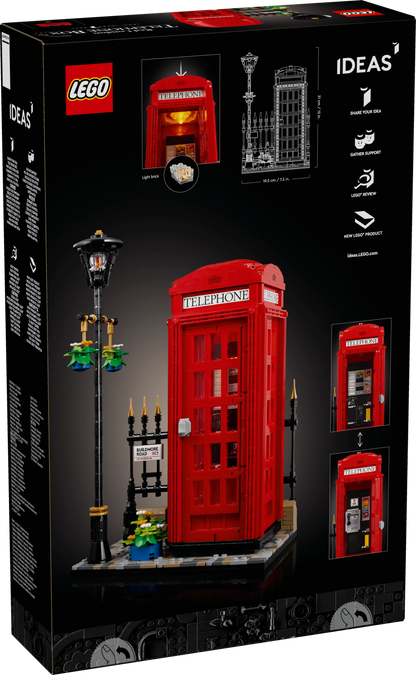 LEGO Ideas Red London Telephone Box Set 21347 (1460 Pieces)