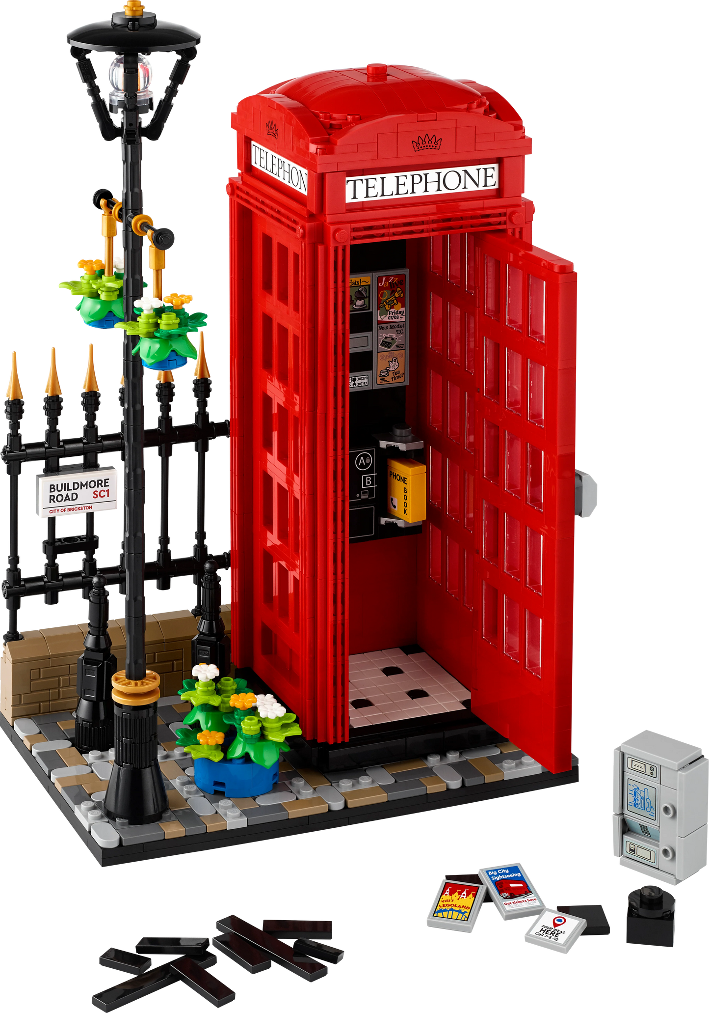 LEGO Ideas Red London Telephone Box Set 21347 (1460 Pieces)