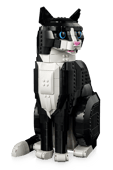 LEGO Ideas Tuxedo Cat 21349 – 1,710 Pieces | Buildable Cat Display Model