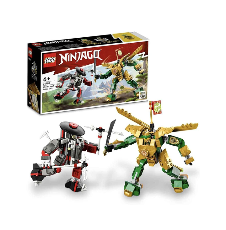 LEGO NINJAGO Lloyd’s Mech Battle EVO 71781 Building Toy Set (223 Pieces)