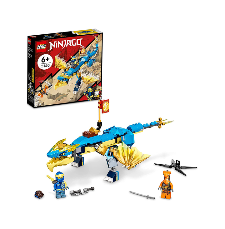 Lego 71760 NINJago Jay Thunder Dragon EVO Playset Featuring a Posable Dragon Toy