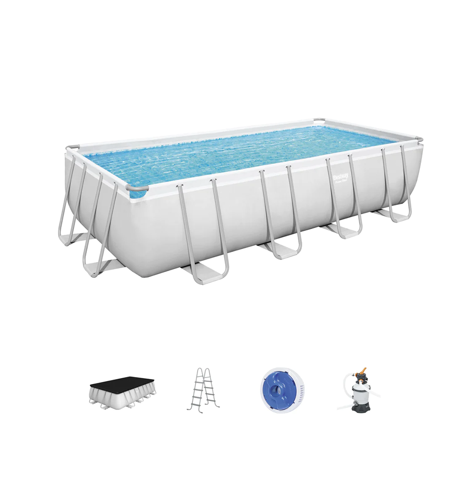 BESTWAY 16' X 8' X 48" PORTABLE RECTANGULAR SWIMMING POOL