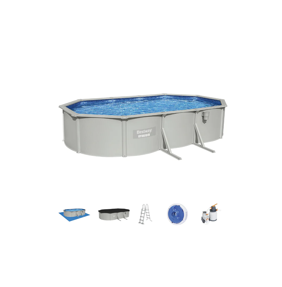 BESTWAY HYDRIUM™ 20' X 12' X 48"/6.10M X 3.60M X 1.20M OVAL POOL SET