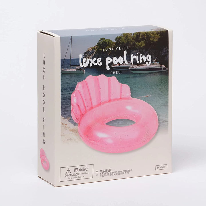 Luxe Pool Ring | Shell Bubblegum