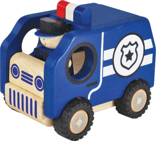 Wooden police car