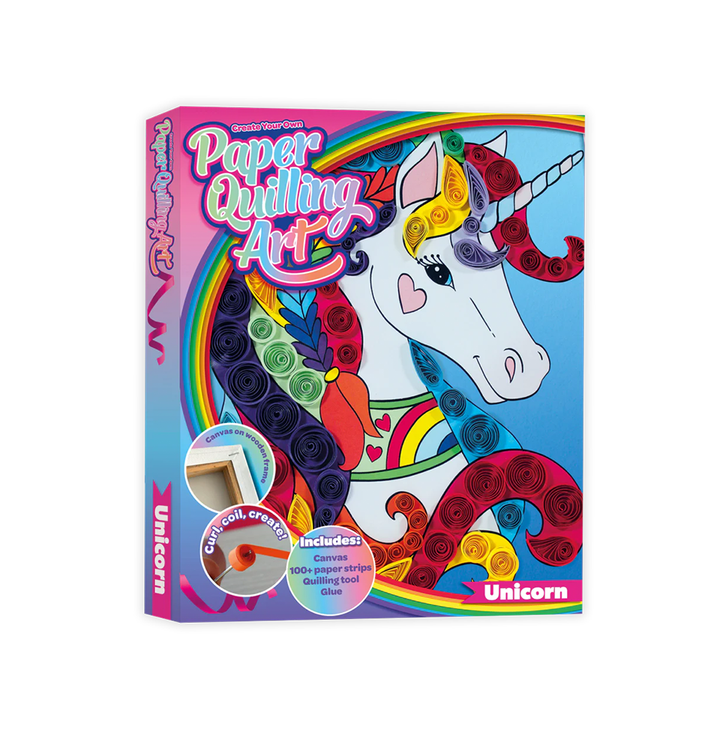 Create Your Own Paper Quilling Art Kit: Unicorn