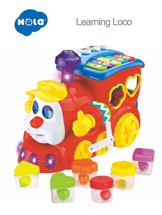 Hola Smart Intelligent Q & A Cartoon Train for Baby with Light and Music