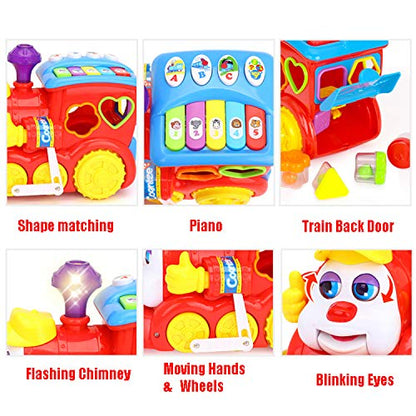 Hola Smart Intelligent Q & A Cartoon Train for Baby with Light and Music