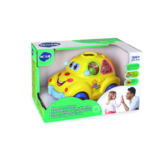 Hola Musical Super Fun Shape Sorter Fruit Car