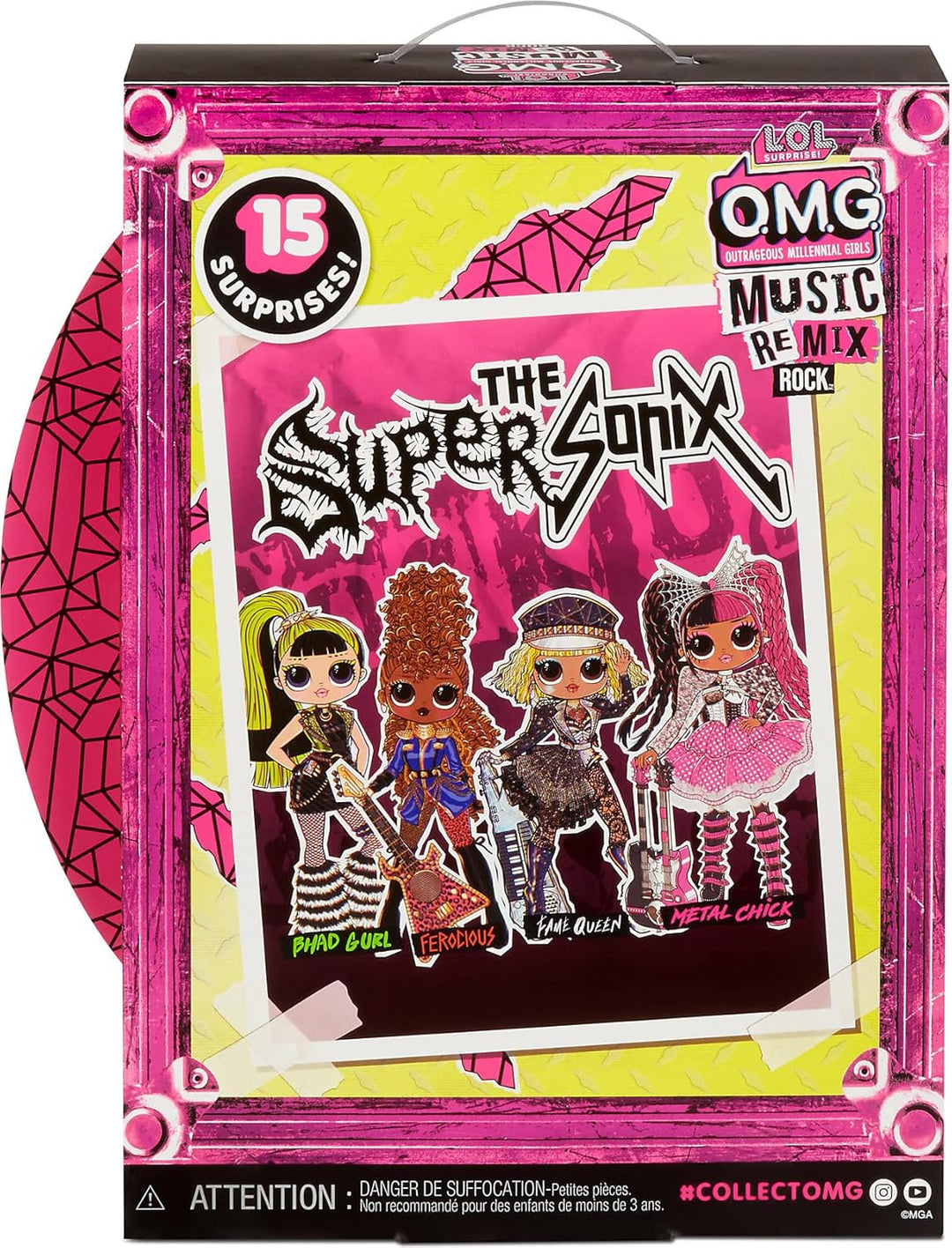 LOL Surprise OMG Remix Rock Metal Chick Fashion Doll with 15 Surprises