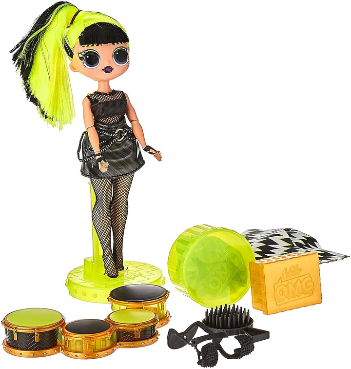 L.O.L. Surprise! OMG Remix Rock Bhad Gurl Fashion Doll with 15 Surprises