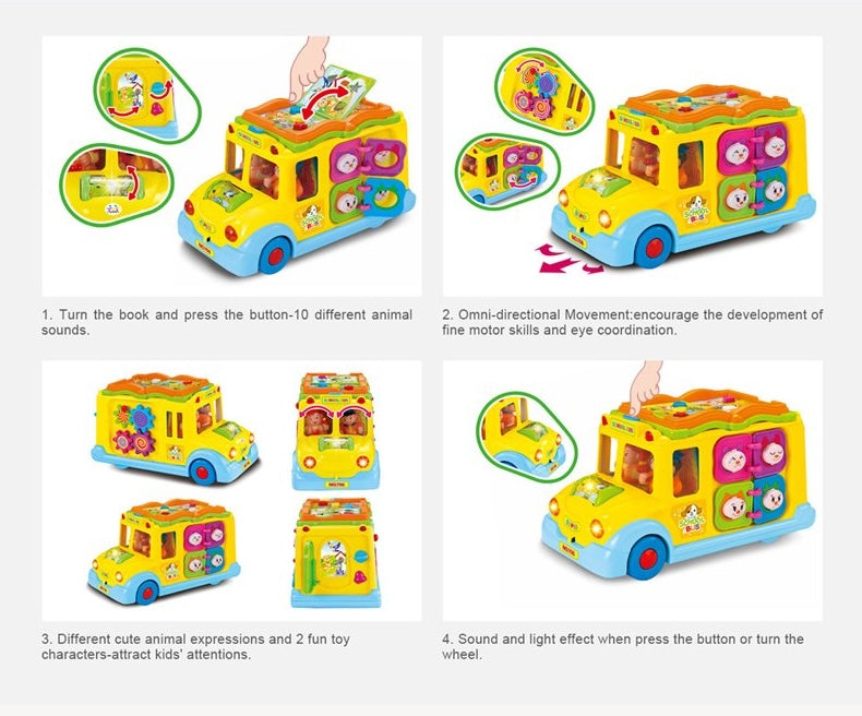 Hola Keep Me Busy School Bus , Educational toy