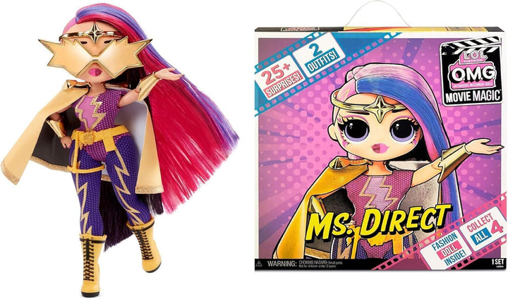 L.O.L. Surprise! OMG Movie Magic Ms. Direct Fashion Doll with 25 Surprises