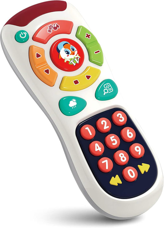 Hola My Remote, My Program ,20 Unique Learning Remote Buttons, Plays Baby Music Tunes, Flashing Lights