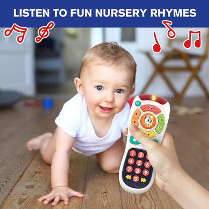 Hola My Remote, My Program ,20 Unique Learning Remote Buttons, Plays Baby Music Tunes, Flashing Lights