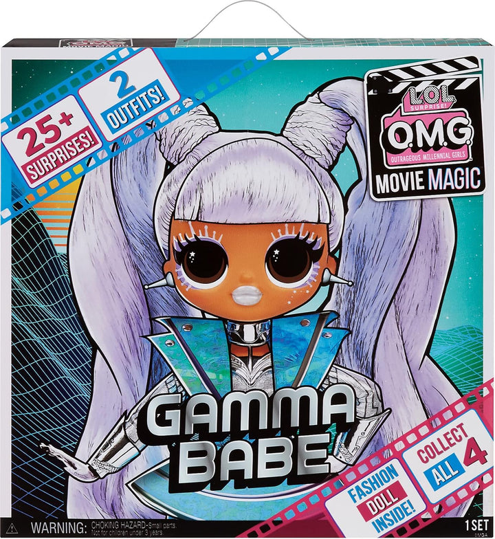 LOL Surprise OMG Movie Magic Gamma Babe Fashion Doll with 25 Surprises