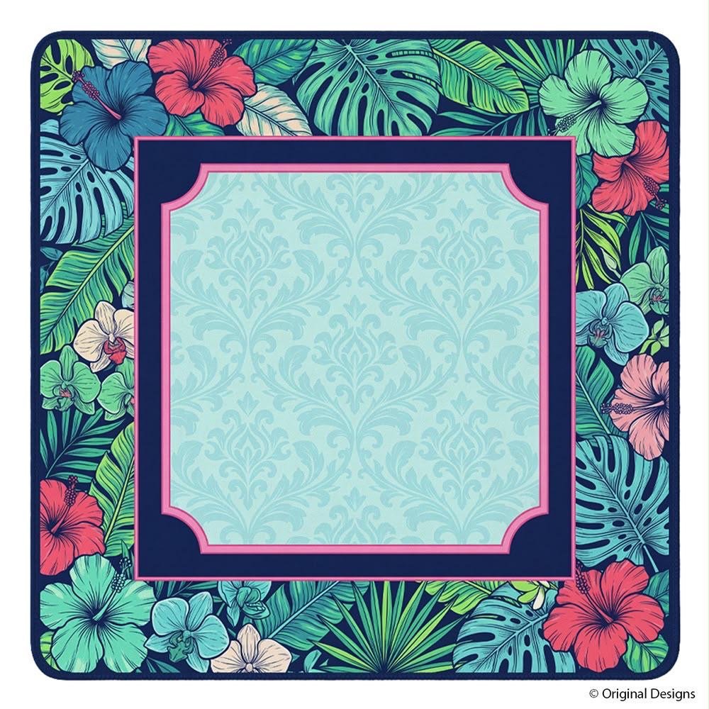 Luxury Cushioned Mahjong Table Mat – 33x33 Inch Non-Slip Game Mat