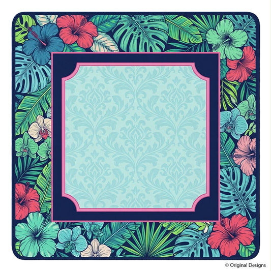 Luxury Cushioned Mahjong Table Mat – 33x33 Inch Non-Slip Game Mat