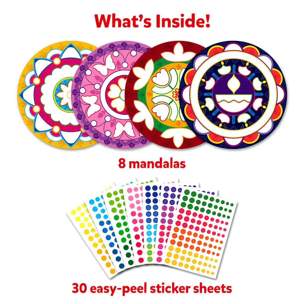Dot it! - Mandala Art | No Mess Sticker Art(pack of 5)
