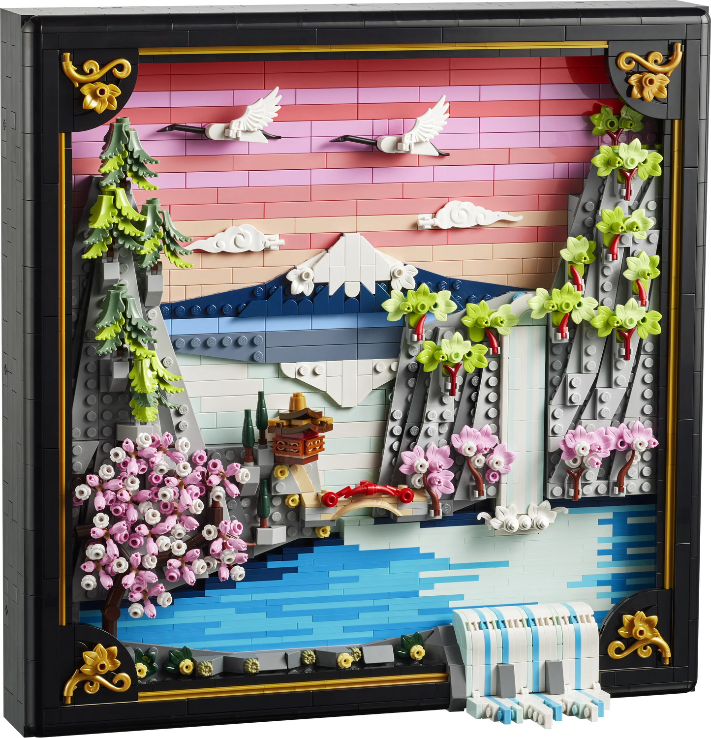 LEGO Art Japanese Cherry Blossom Landscape Wall Art 31218