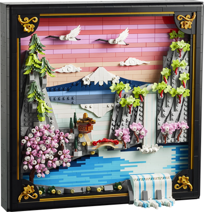 LEGO Art Japanese Cherry Blossom Landscape Wall Art 31218