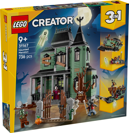 Creator 3in1 Haunted Mansion House 31167 Building Kit