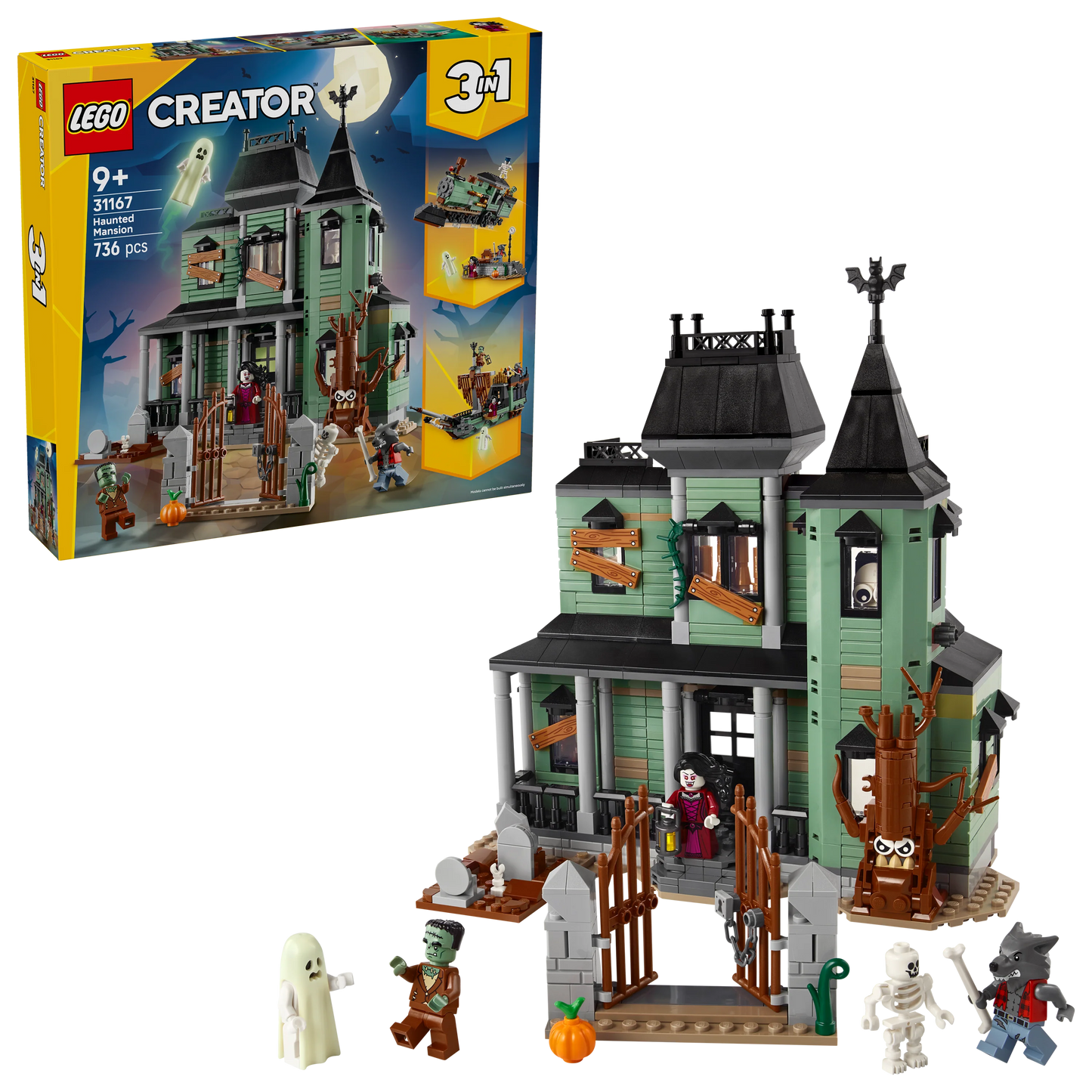 Creator 3in1 Haunted Mansion House 31167 Building Kit