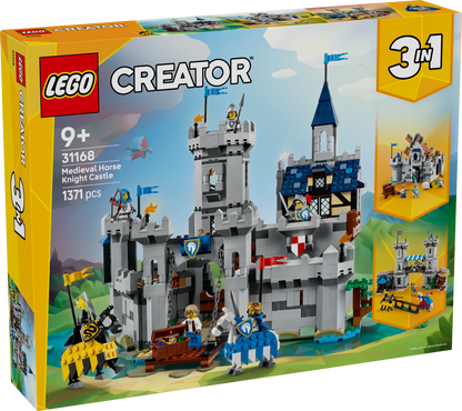 Creator 3in1 Medieval Horse Knight Castle 31168 Building Kit