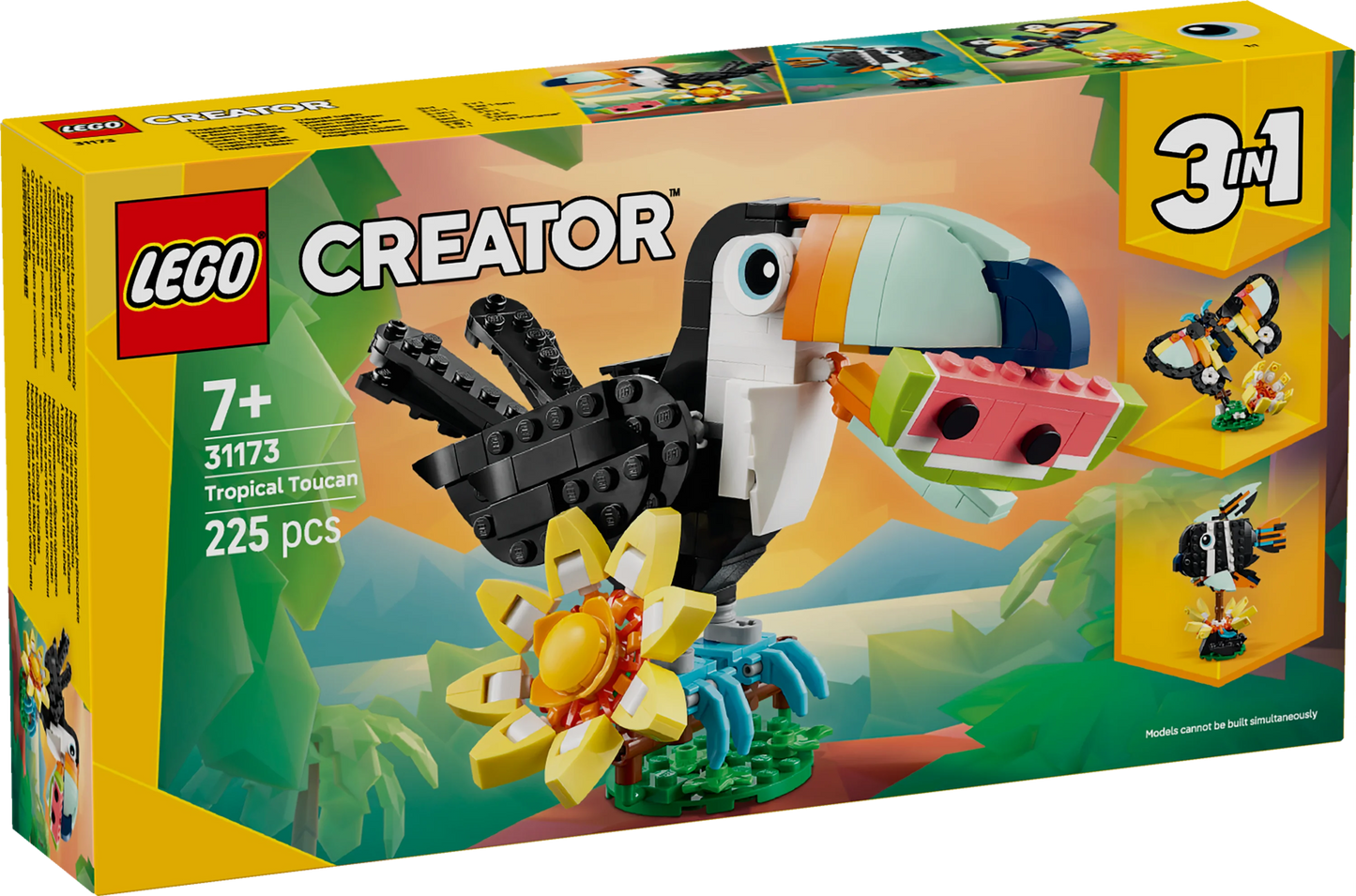 Creator 3in1 Wild Animals: Tropical Toucan Figure 31173 Building Kit