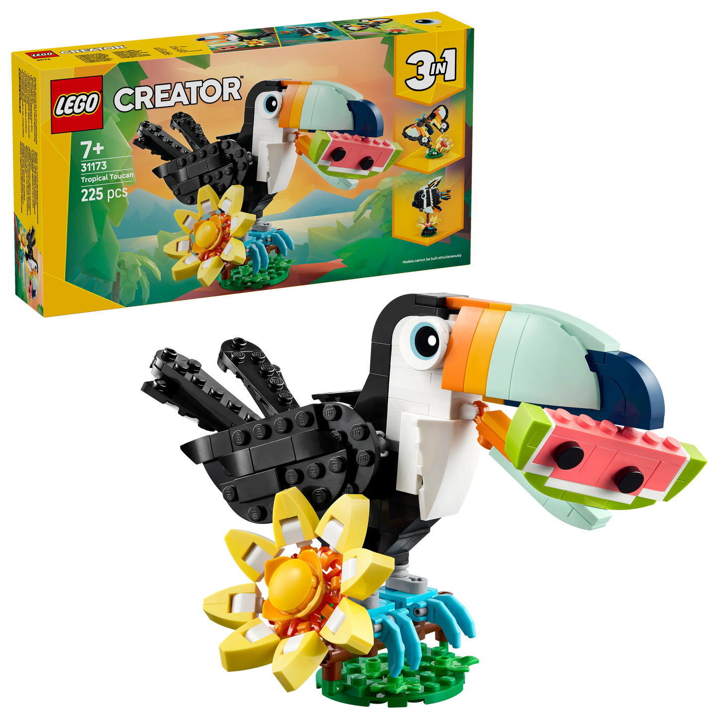 Creator 3in1 Wild Animals: Tropical Toucan Figure 31173 Building Kit