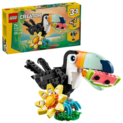 Creator 3in1 Wild Animals: Tropical Toucan Figure 31173 Building Kit