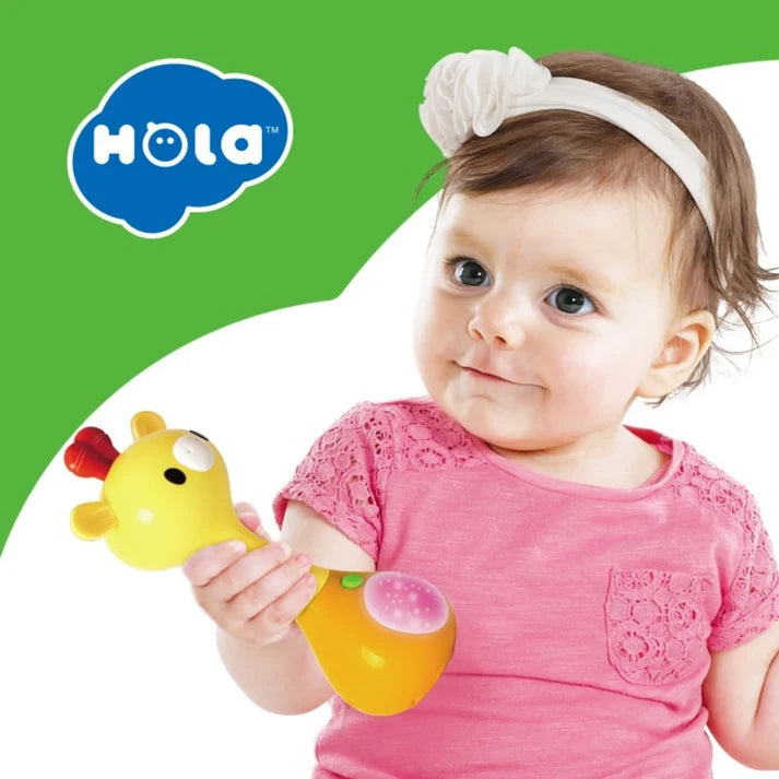 Hola 3134 Interactive Mini Rattle with Music & Light (3M+)