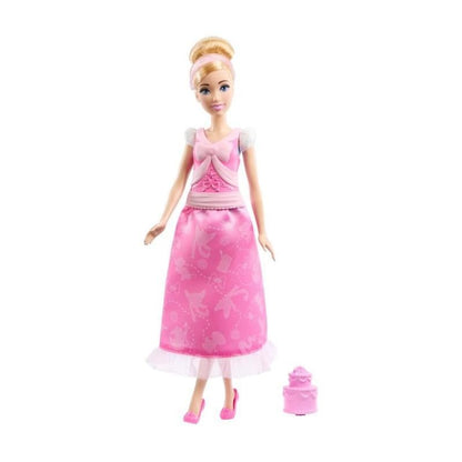 Disney Princess 2-in-1 Stories Cinderella Fashion Doll with 2 Snap-On Bodices, 2 Skirts & 9 Accessories JCR95